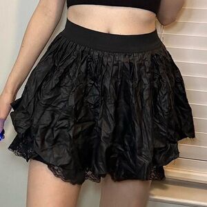 Pleather skirt